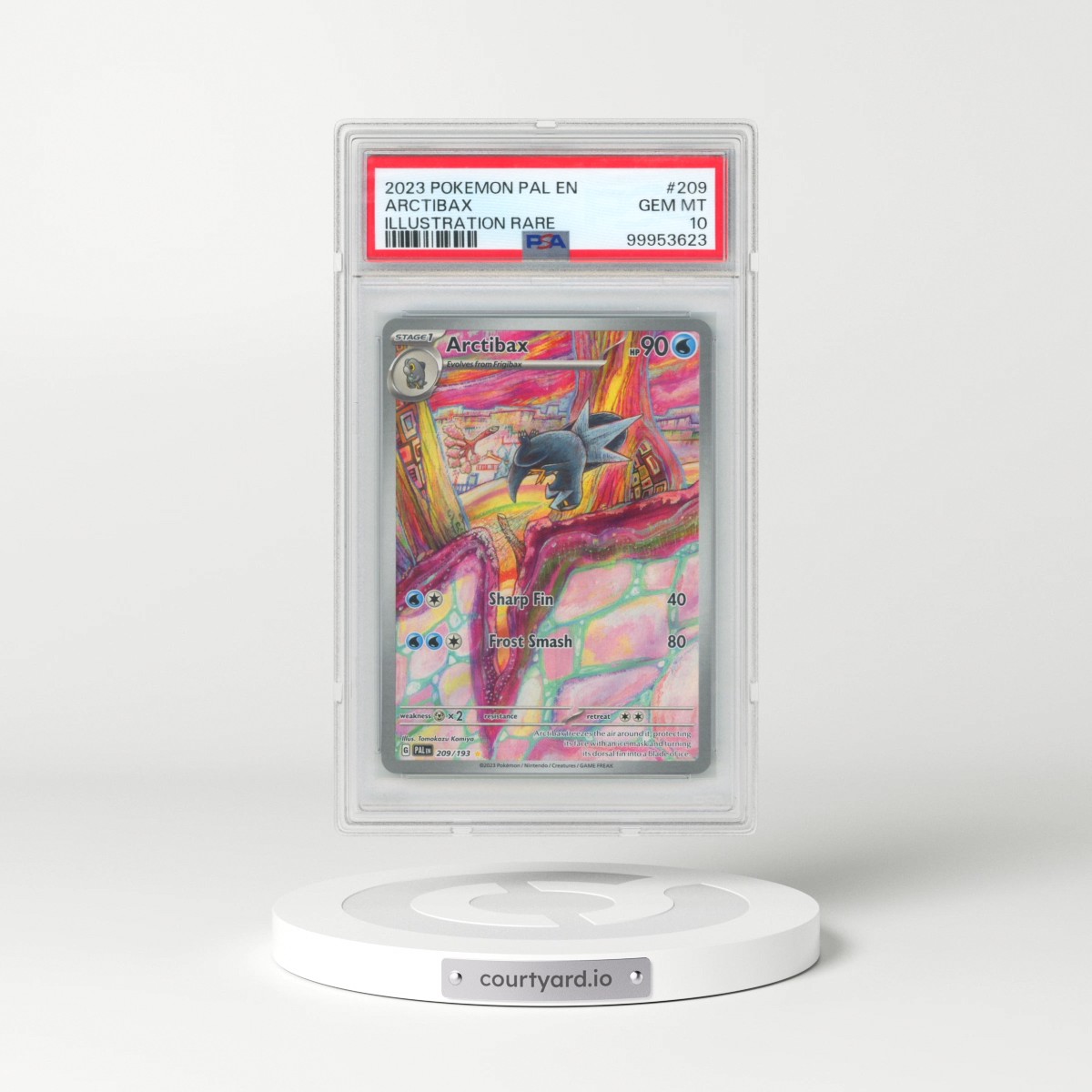 2023 Pokémon Pal EN-Paldea Evolved #209 Arctibax - Illustration Rare (PSA 10 GEM MINT)
