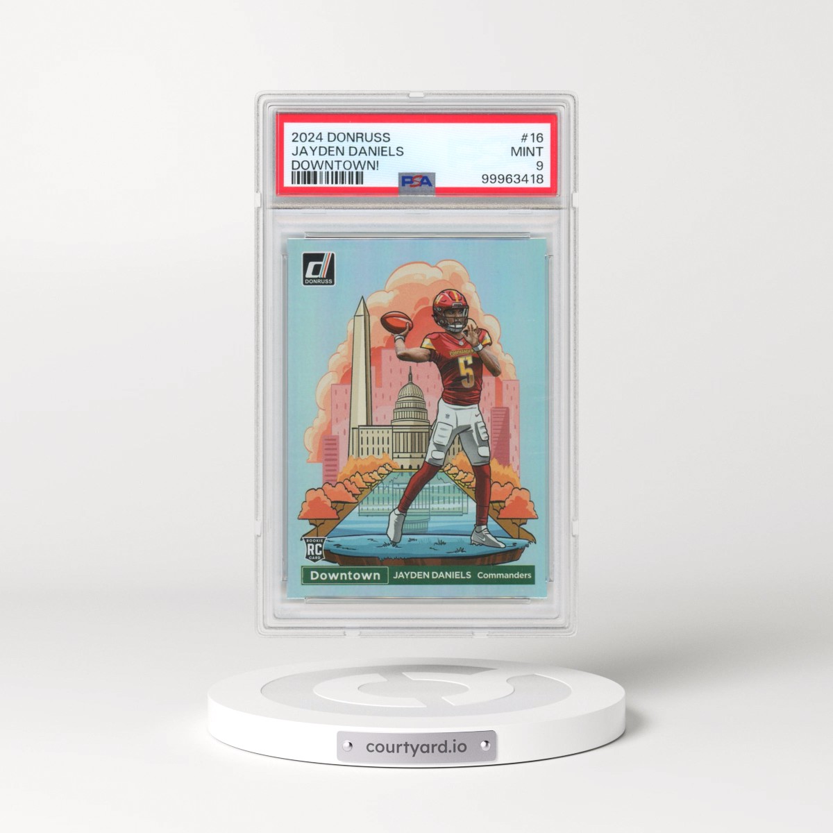 2024 Panini Donruss Downtown! #16 Jayden Daniels (PSA 9 MINT)