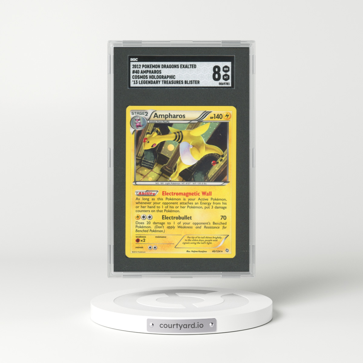 2012 Dragons Exalted #40 Ampharos - Holo (SGC 8 NM-MT)