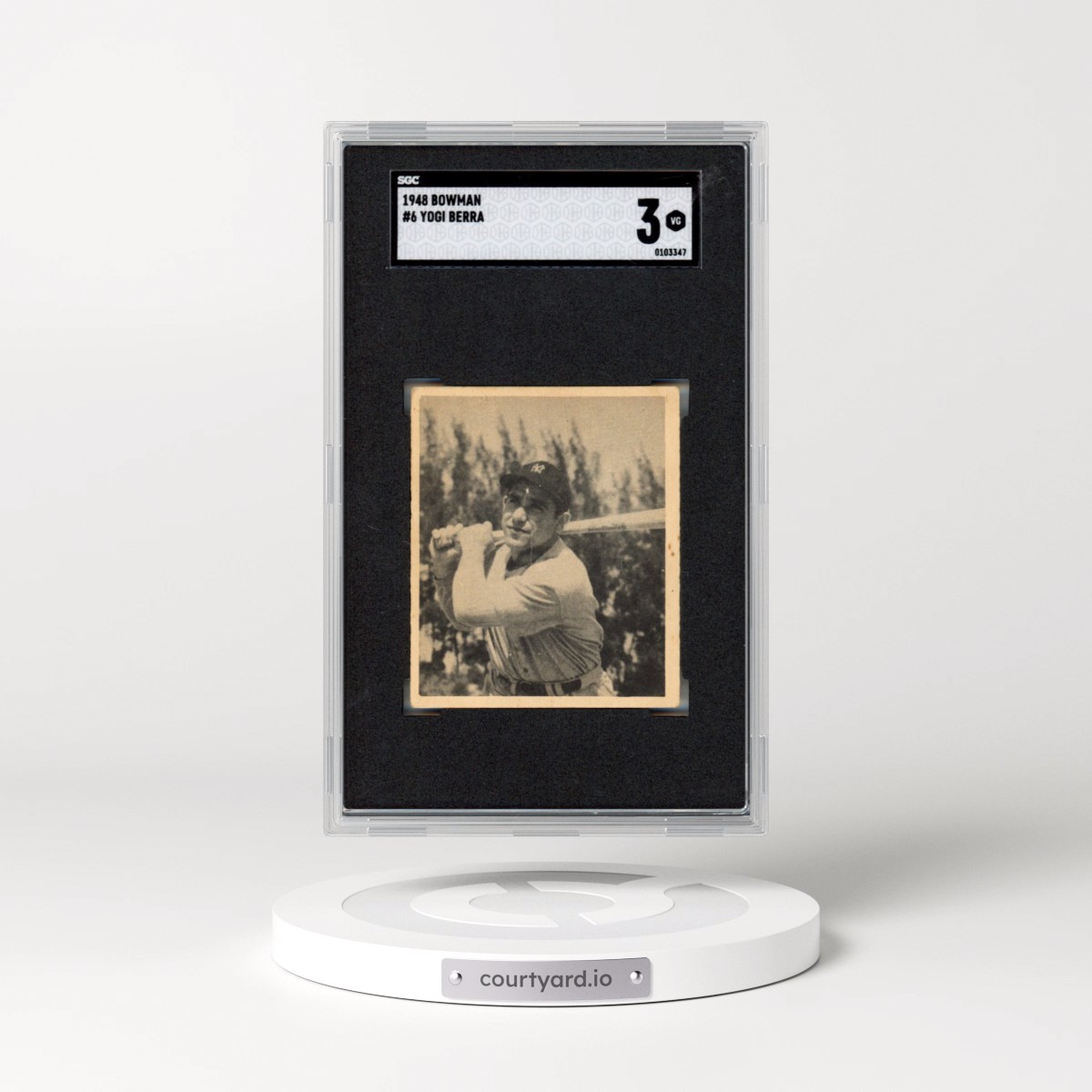 1948 Bowman #6 Yogi Berra (SGC 3 VG)
