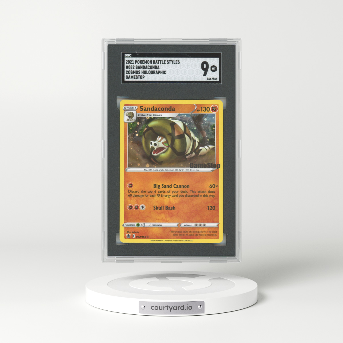 2021 Battle Styles #82 Sandaconda - Holo (SGC 9 MINT)