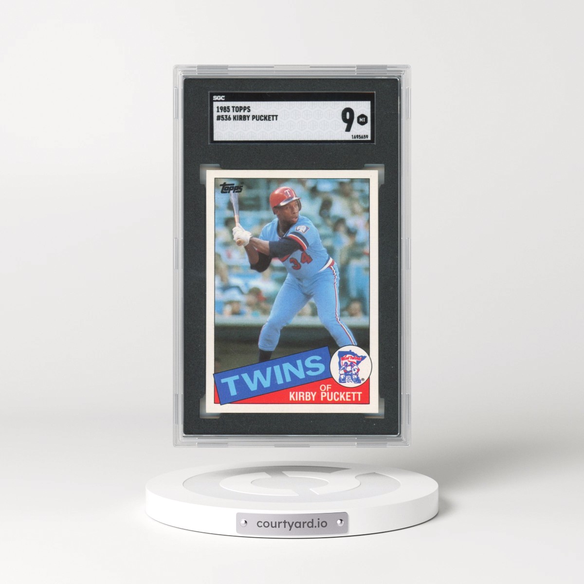 1985 Topps #536 Kirby Puckett (SGC 9 MINT)