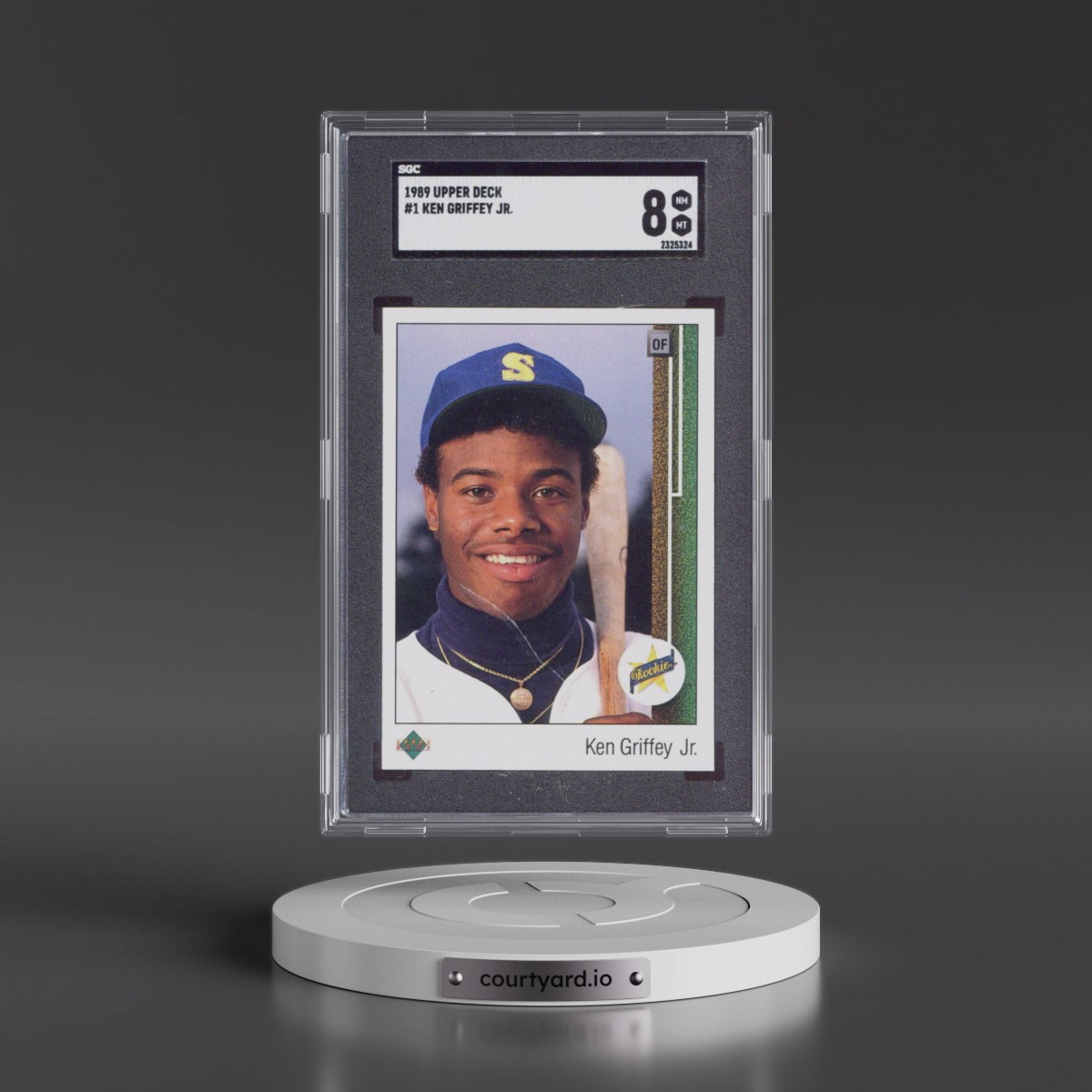 1989 Upper Deck #1 Ken Griffey Jr - Star Rookie (SGC 8 NM-MT)