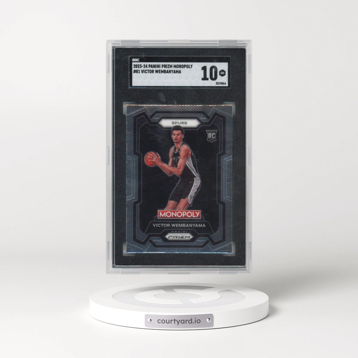 2023 Panini Prizm Monopoly #81 Victor Wembanyama (SGC 10 GEM MINT)