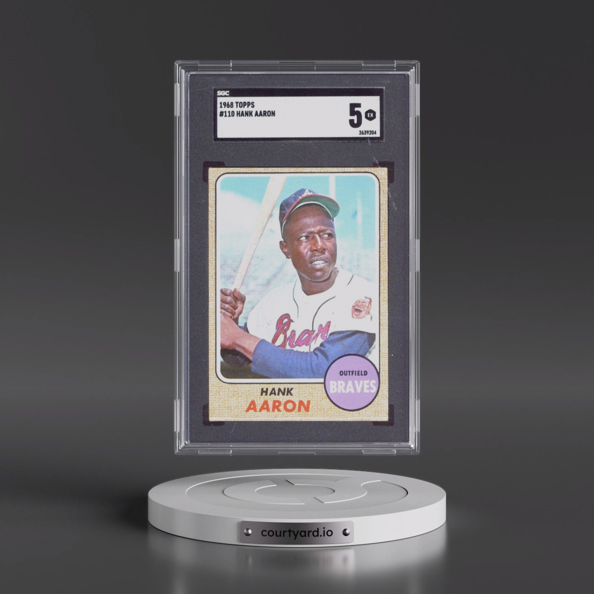 1968 Topps #110 Hank Aaron (SGC 5 EX)