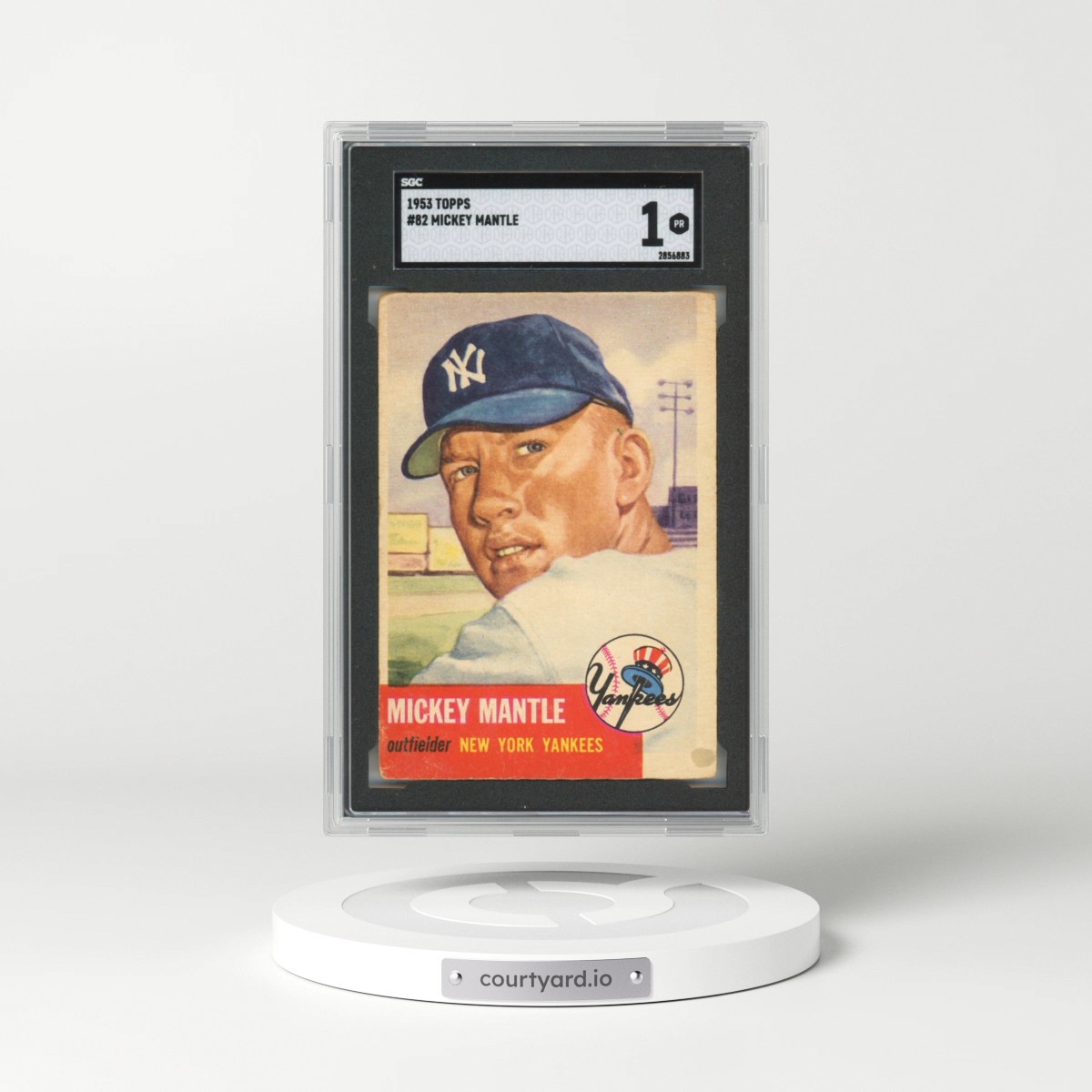 1953 Topps #82 Mickey Mantle (SGC 1 PR)
