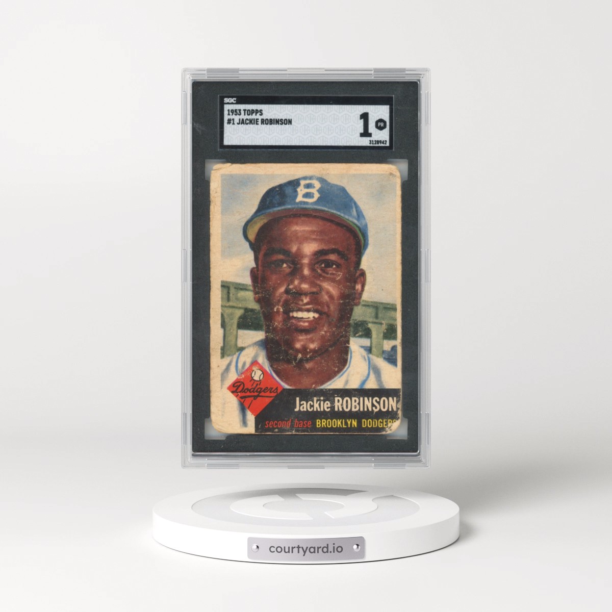 1953 Topps #1 Jackie Robinson (SGC 1 PR)