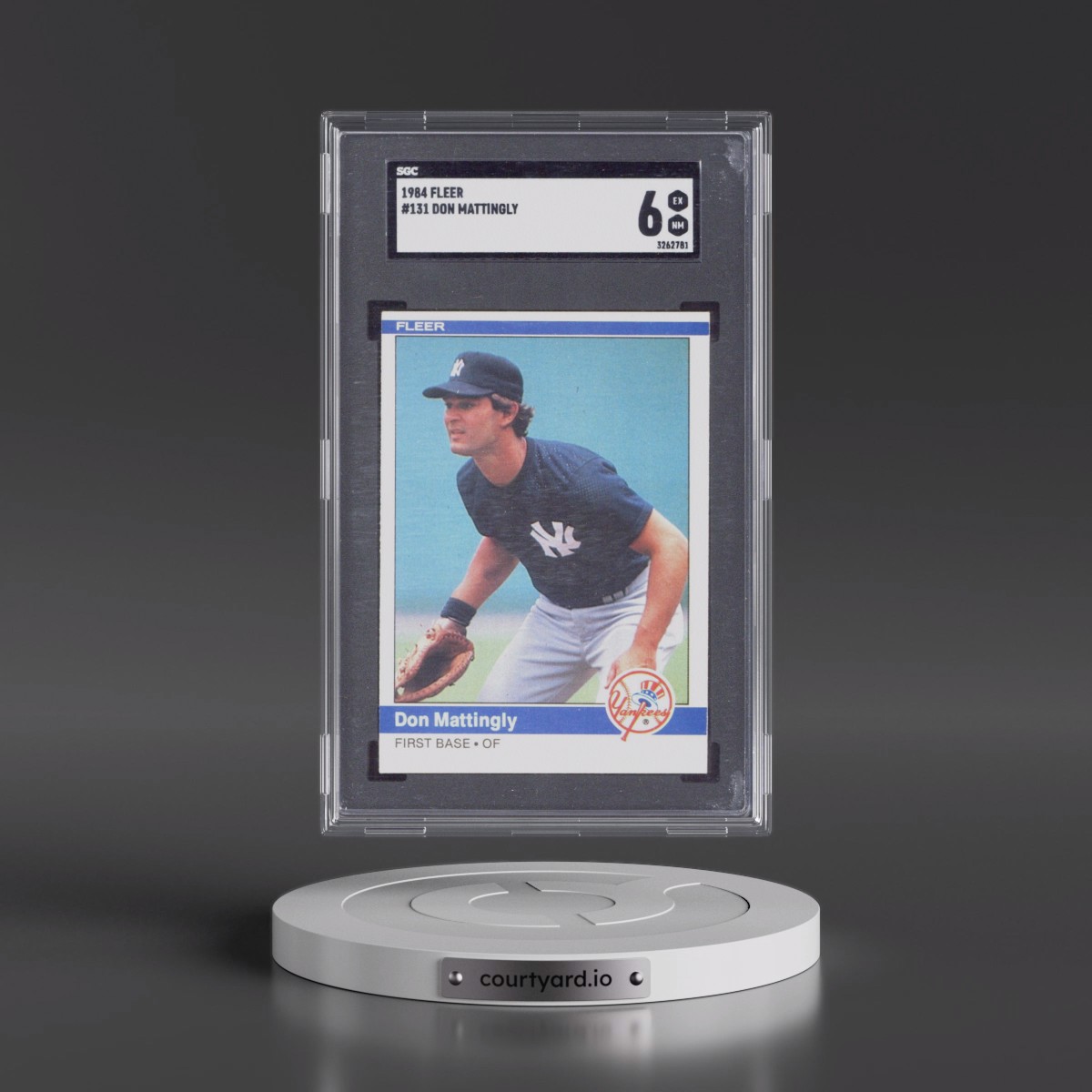 1984 Fleer #131 Don Mattingly (SGC 6 EX-MT)