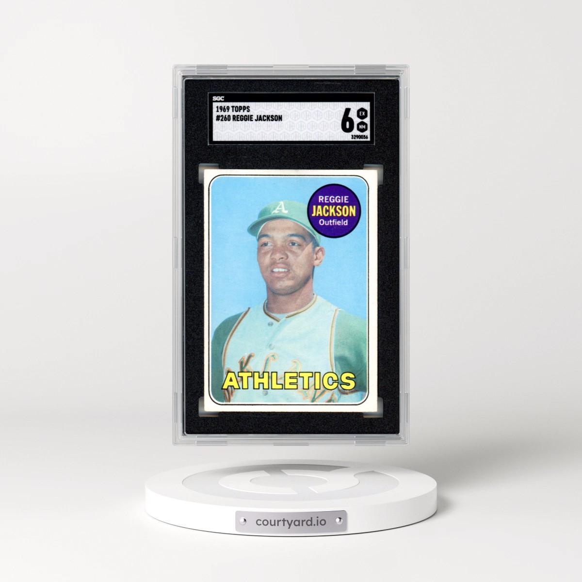 1969 Topps #260 Reggie Jackson (SGC 6 EX-MT)