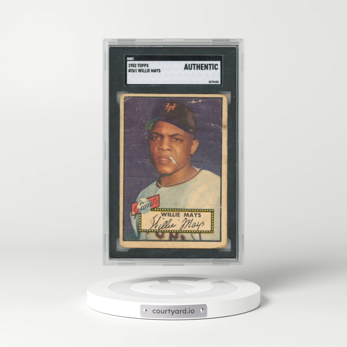 1952 Topps #261 Willie Mays (SGC AUTHENTIC)