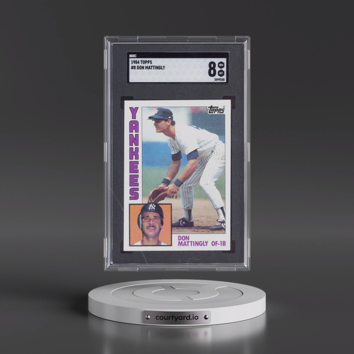 1984 Topps #8 Don Mattingly (SGC 8 NM-MT)
