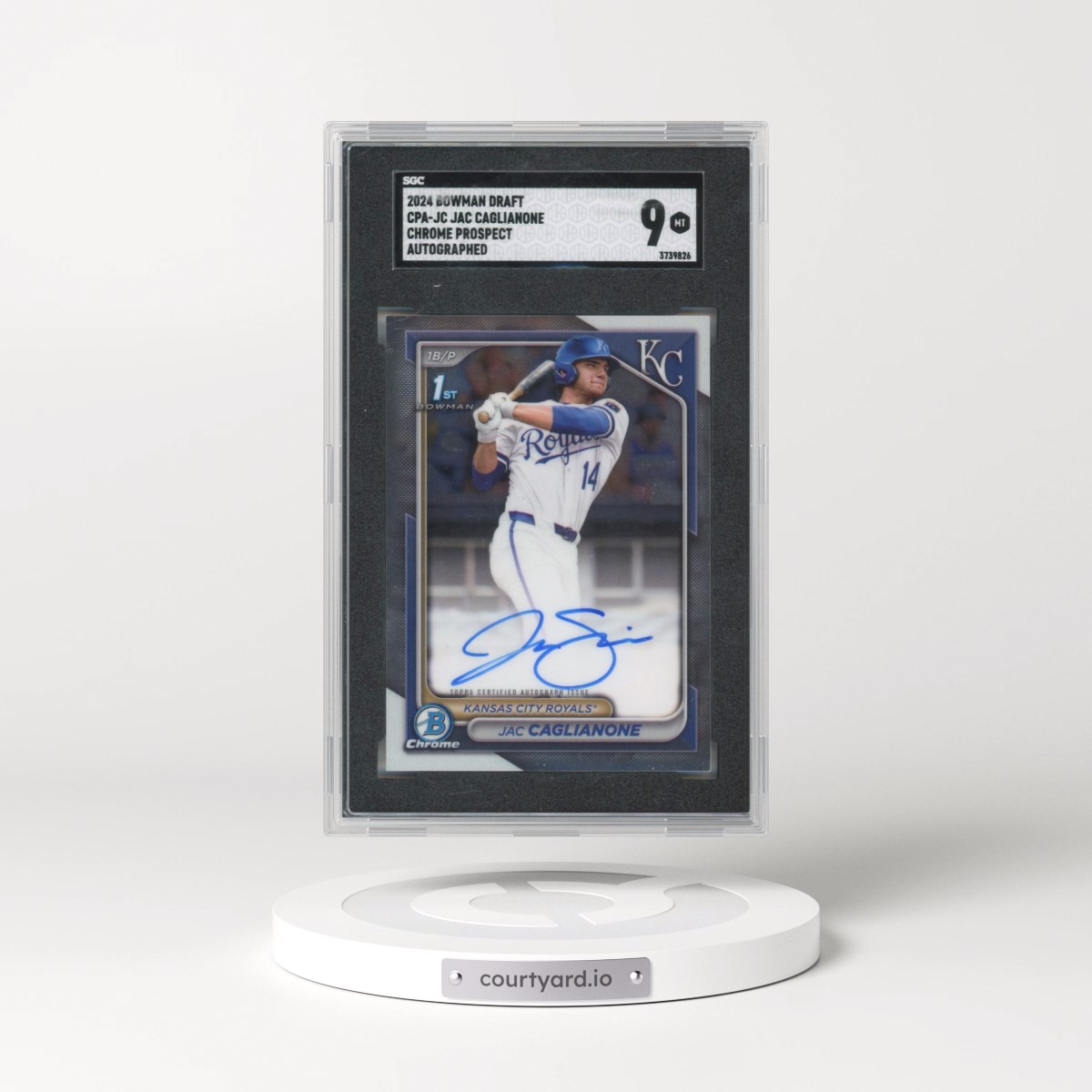 2024 Bowman Draft Chrome Prospect Autographs #CPAJC Jac Caglianone (SGC 9 MINT)