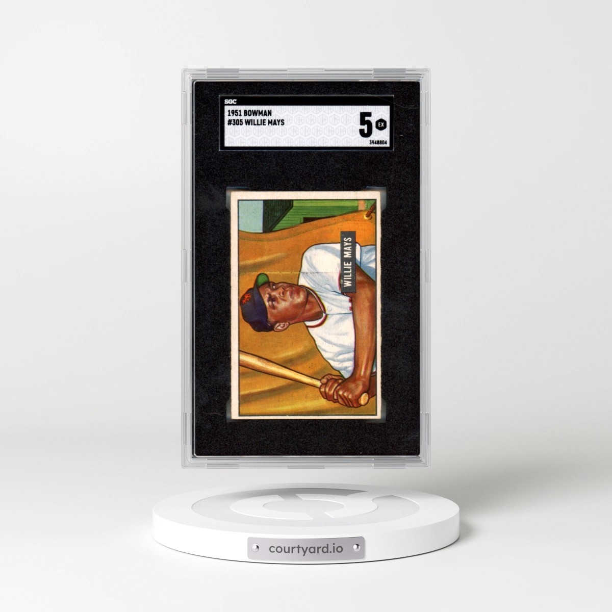 1951 Bowman #305 Willie Mays (SGC 5 EX)