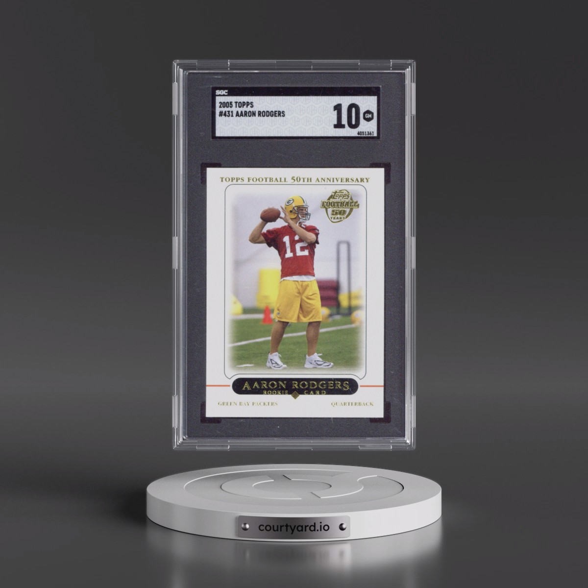 2005 Topps #431 Aaron Rodgers (SGC 10 GEM MINT)