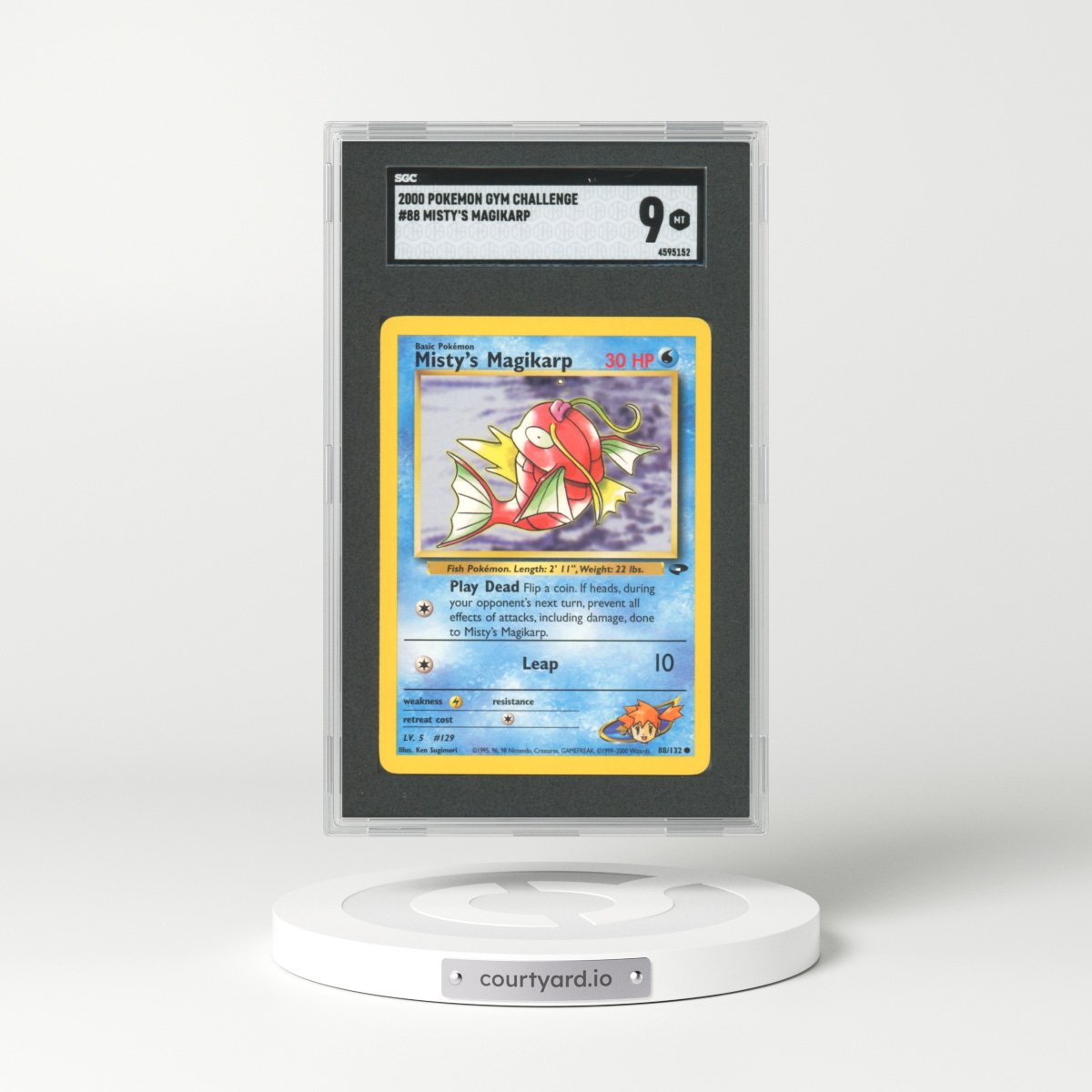 2000 Gym Challenge #88 Misty's Magikarp (SGC 9 MINT)