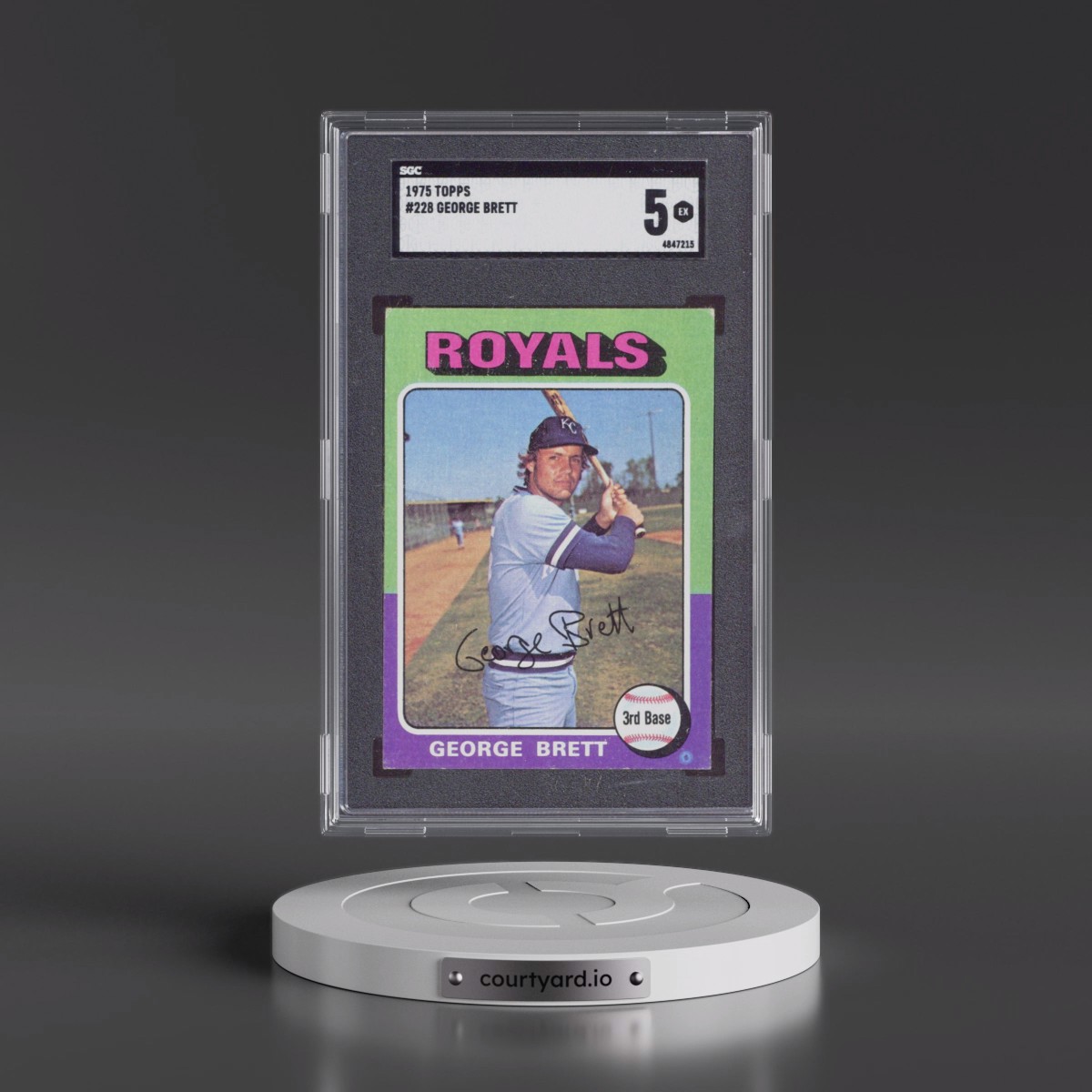 1975 Topps #228 George Brett (SGC 5 EX)