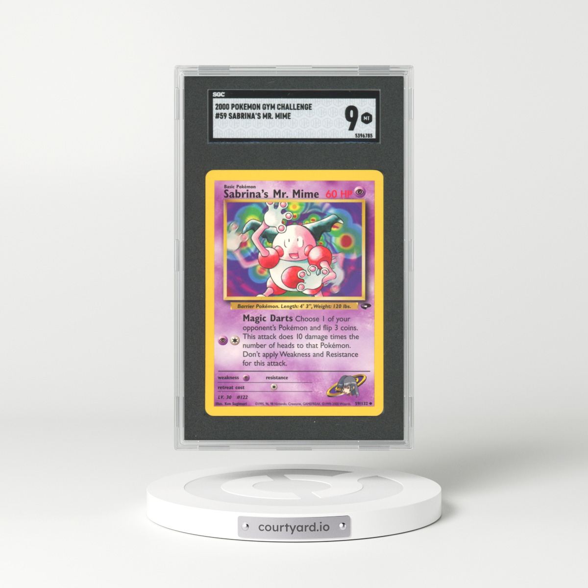 2000 Gym Challenge #59 Sabrina's Mr. Mime (SGC 9 MINT)