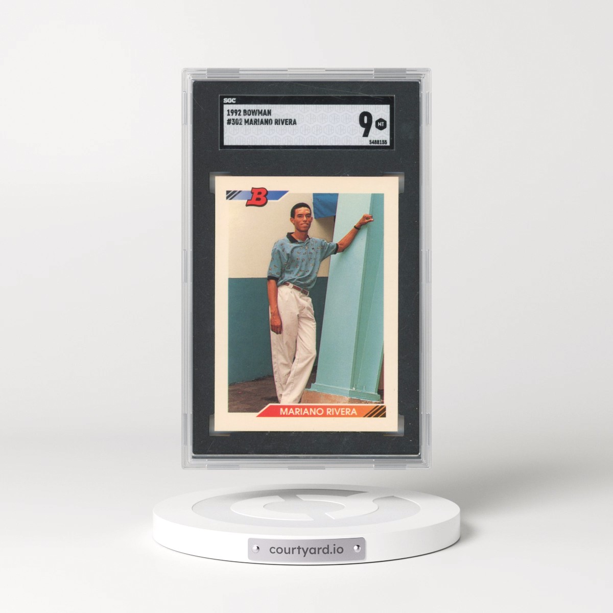 1992 Bowman #302 Mariano Rivera (SGC 9 MINT)