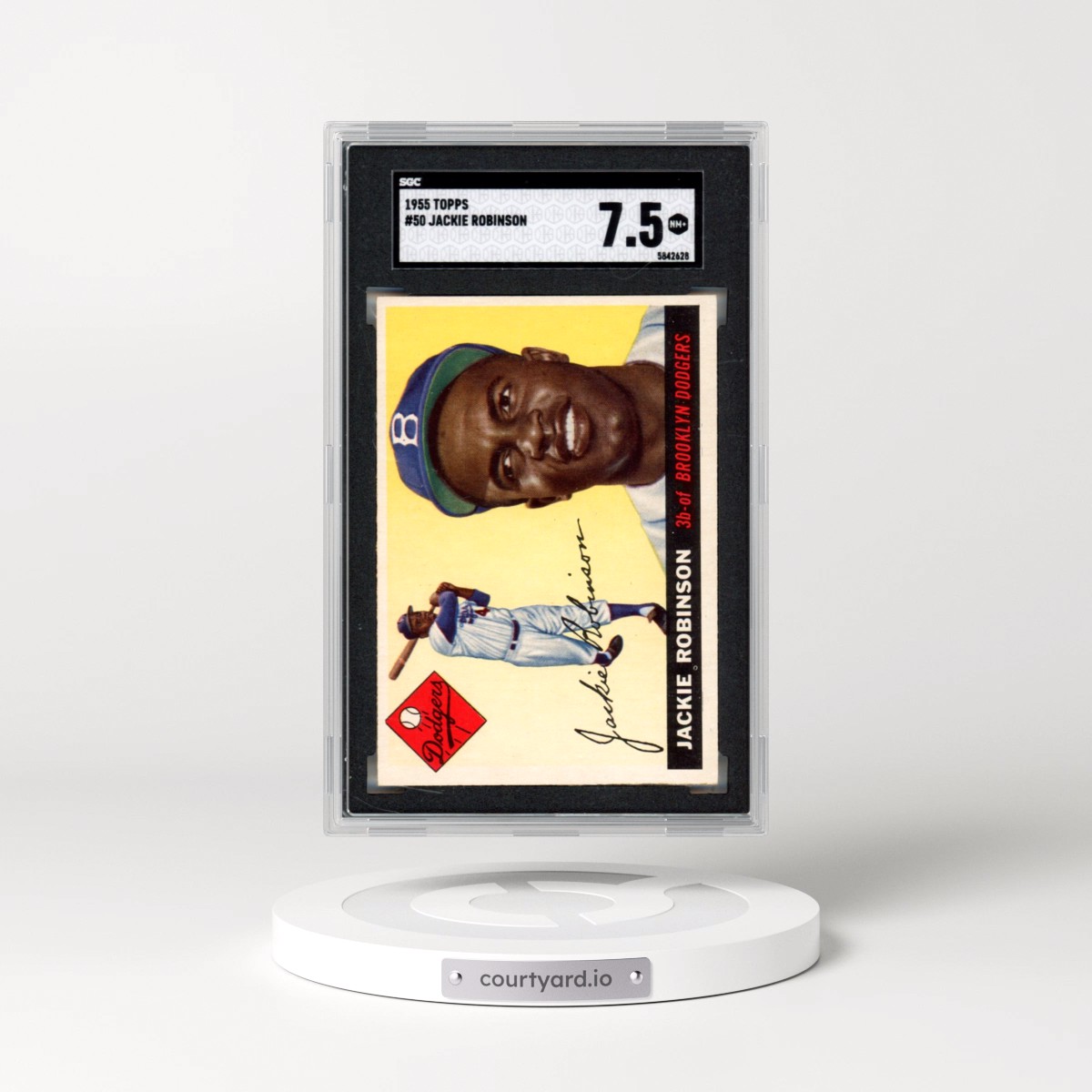 1955 Topps #50 Jackie Robinson (SGC 7.5 NM+)