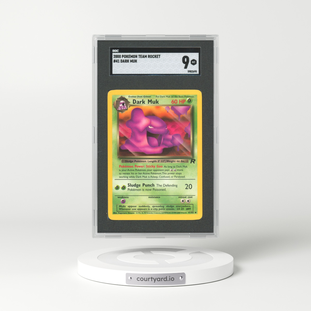 2000 Team Rocket #41 Dark Muk (SGC 9 MINT)