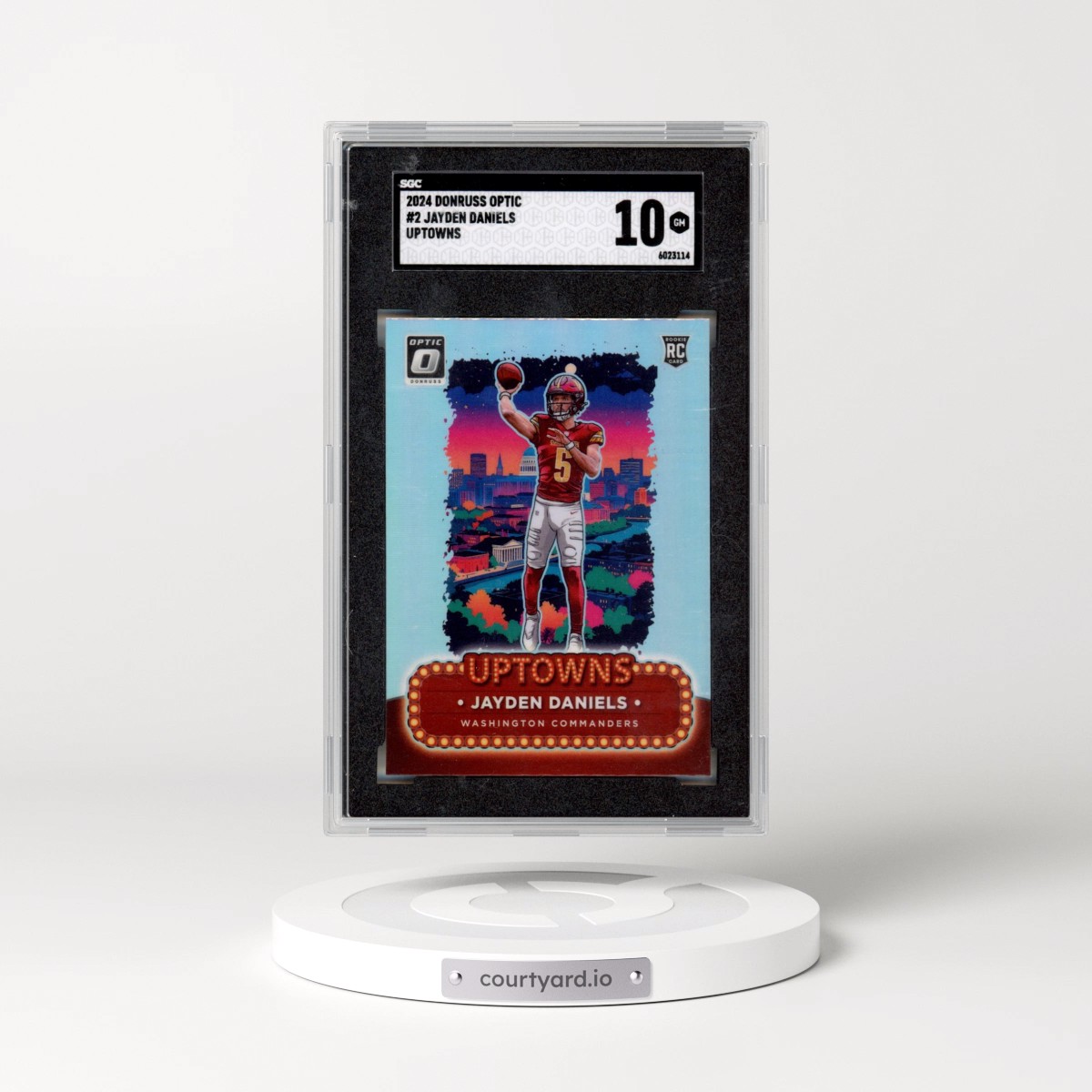 2024 Panini Donruss Optic Uptowns #2 Jayden Daniels (SGC 10 GEM MINT)