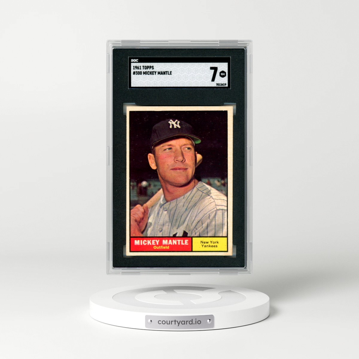 1961 Topps #300 Mickey Mantle (SGC 7 NM)