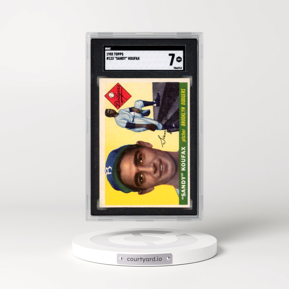 1955 Topps #123 Sandy Koufax (SGC 7 NM)