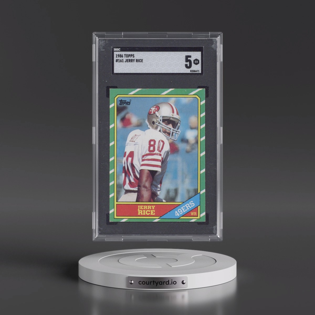 1986 Topps #161 Jerry Rice (SGC 5 EX)