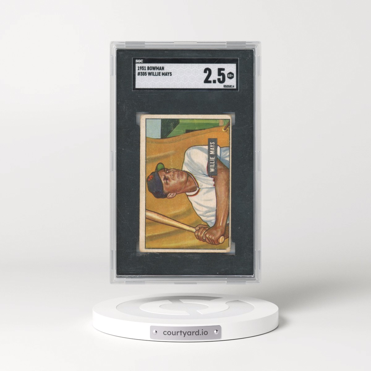 1951 Bowman #305 Willie Mays (SGC 2.5 GOOD+)