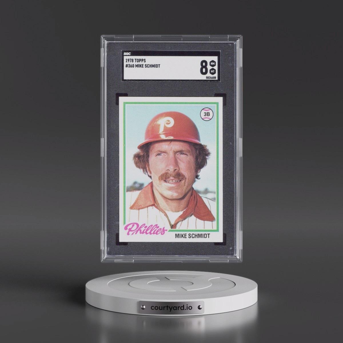 1978 Topps #360 Mike Schmidt (SGC 8 NM-MT)