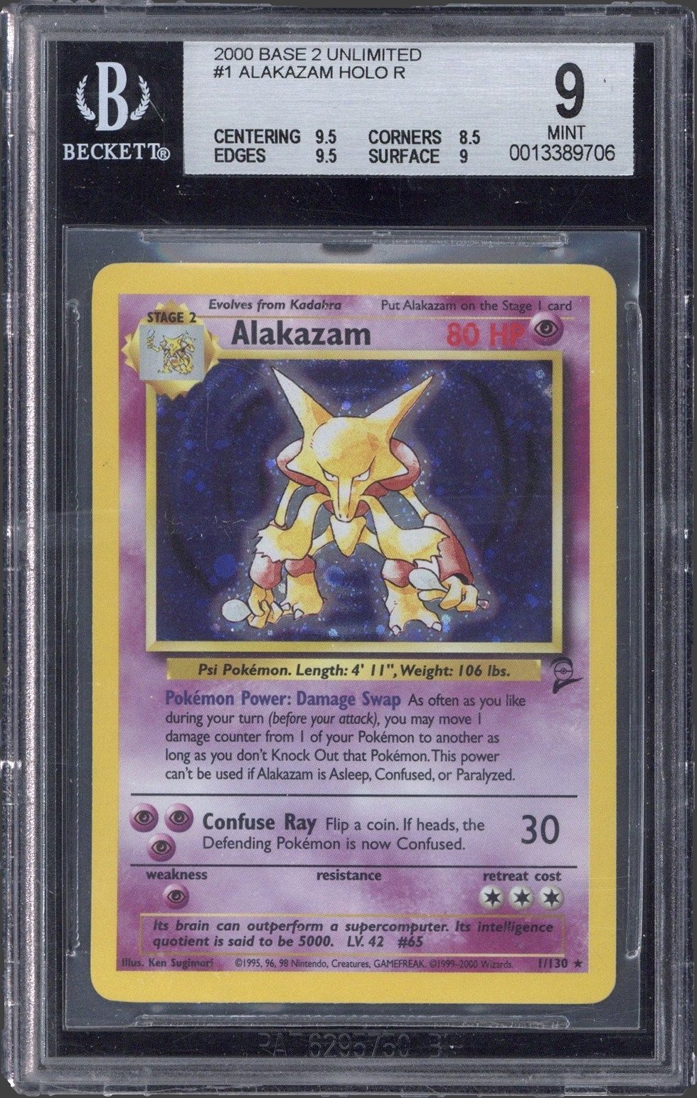 Alakazam, BGS 9 MINT