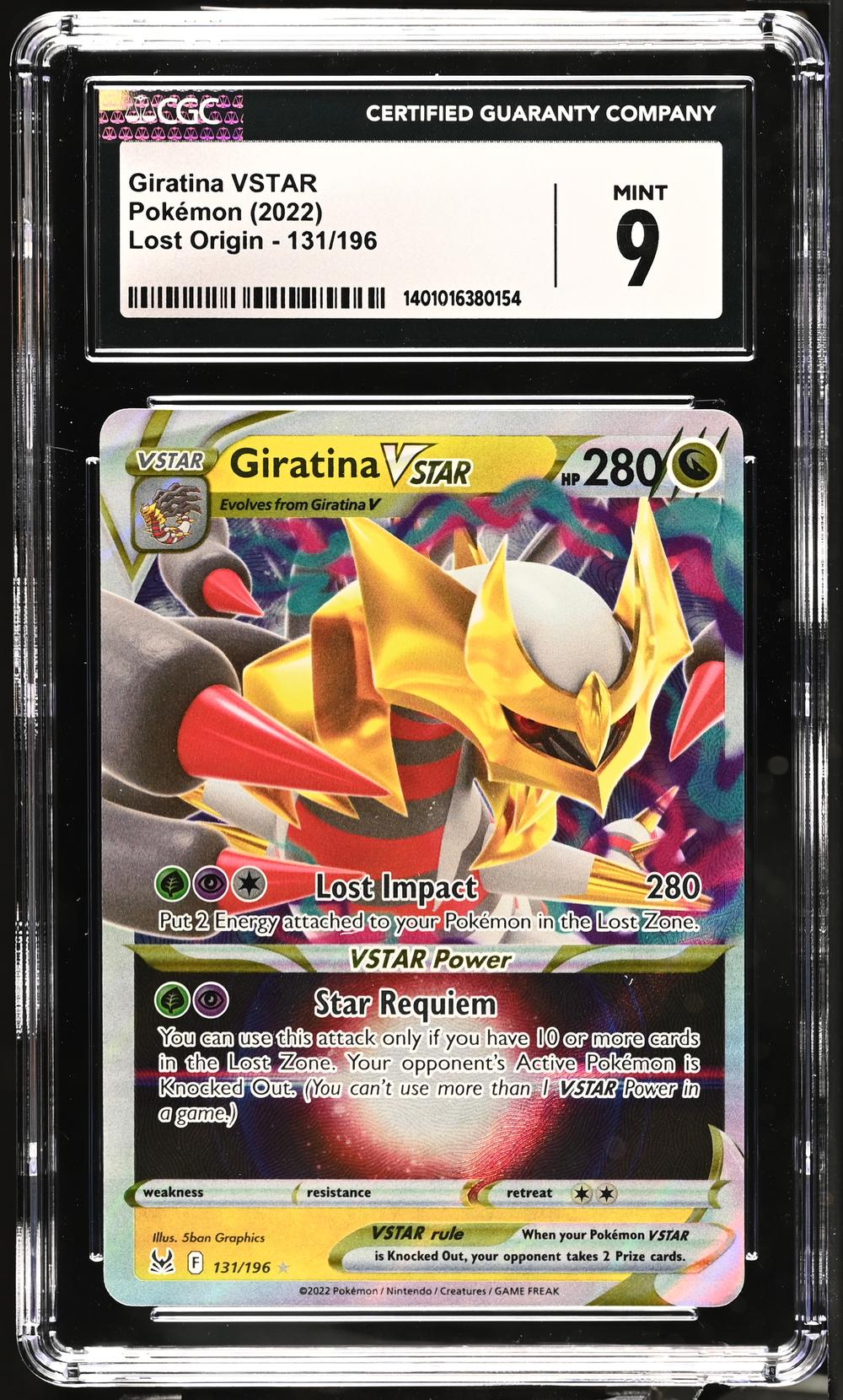 pokemon tcg lost origin 131 196 giratina vstar card - - 131/196 Your opponents Active Pokmon is Knocked Out 2022 Pokemon SWSH Lost Origin