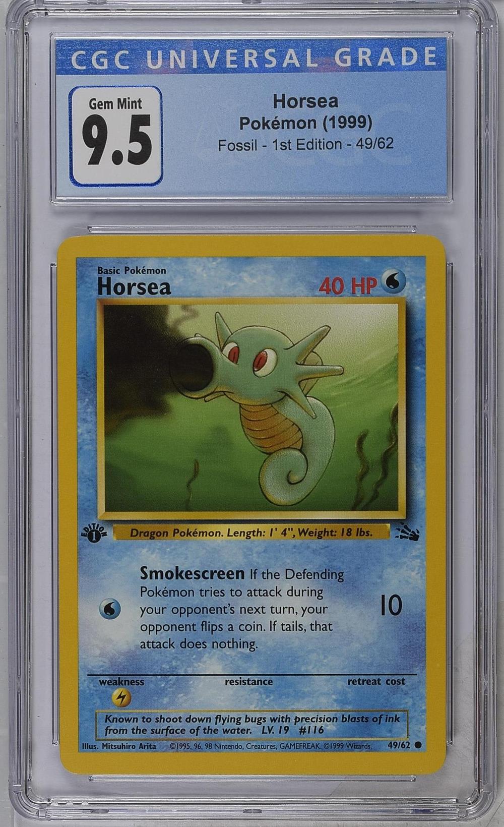 first edition horsea pokemon card Horsea [1st Edition] #62 Prices | Pokemon Neo Genesis