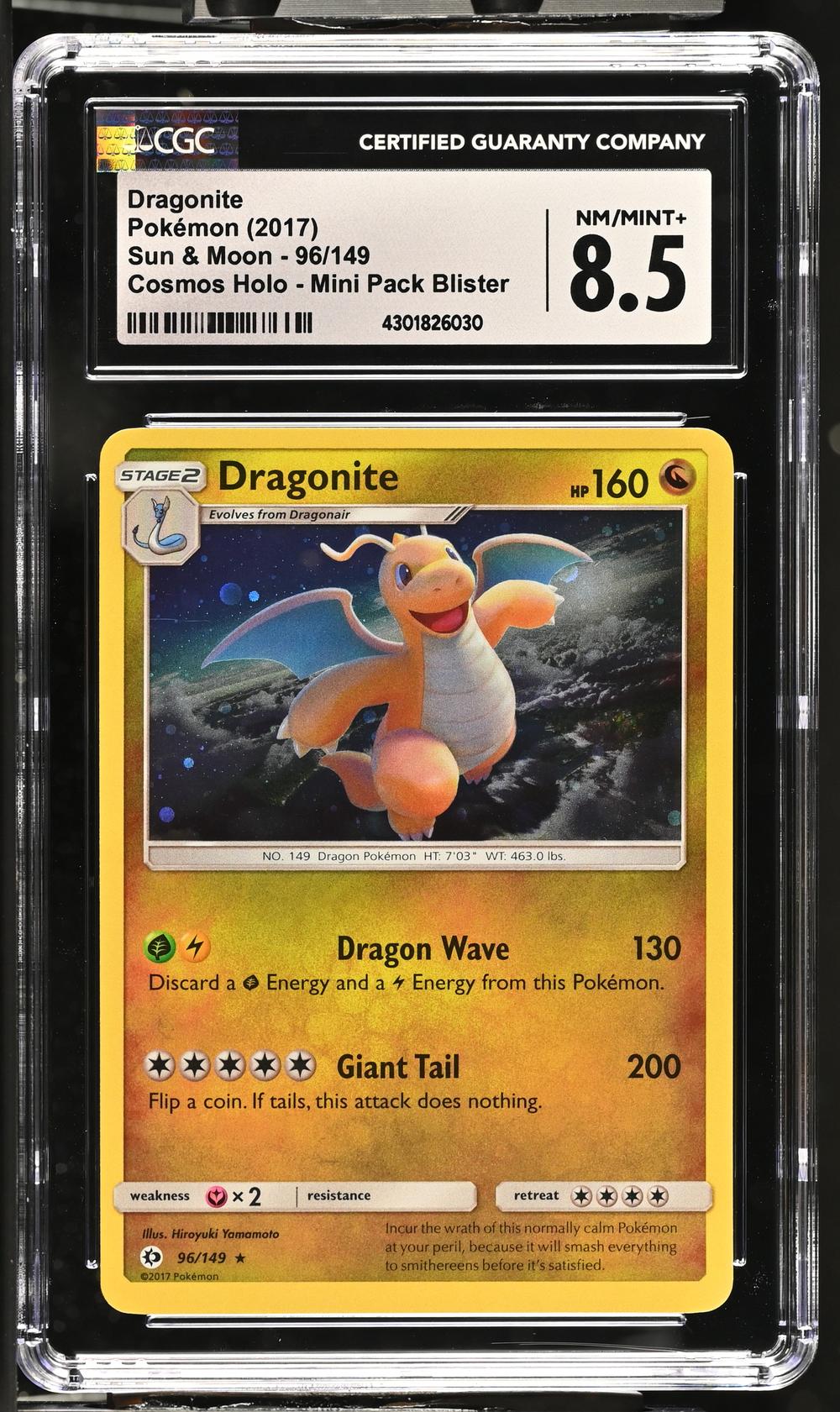 dragonite 2017 pokemon card (83/116) (Cosmos Holo) (Blister Exclusive) [Black & White: P – Galactic Gamez Holo Rare Card Type Pokemon - Dragonite-EX (72/108) -