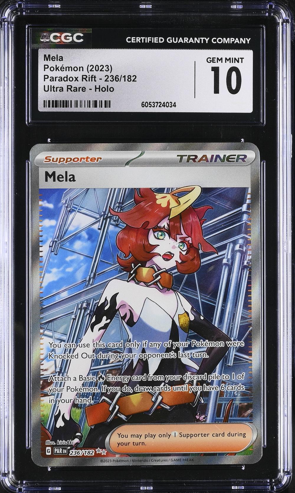 mela pokemon card price Mela (254/182) [Scarlet & Violet: Paradox Rift] Moderately Played Holofoil
