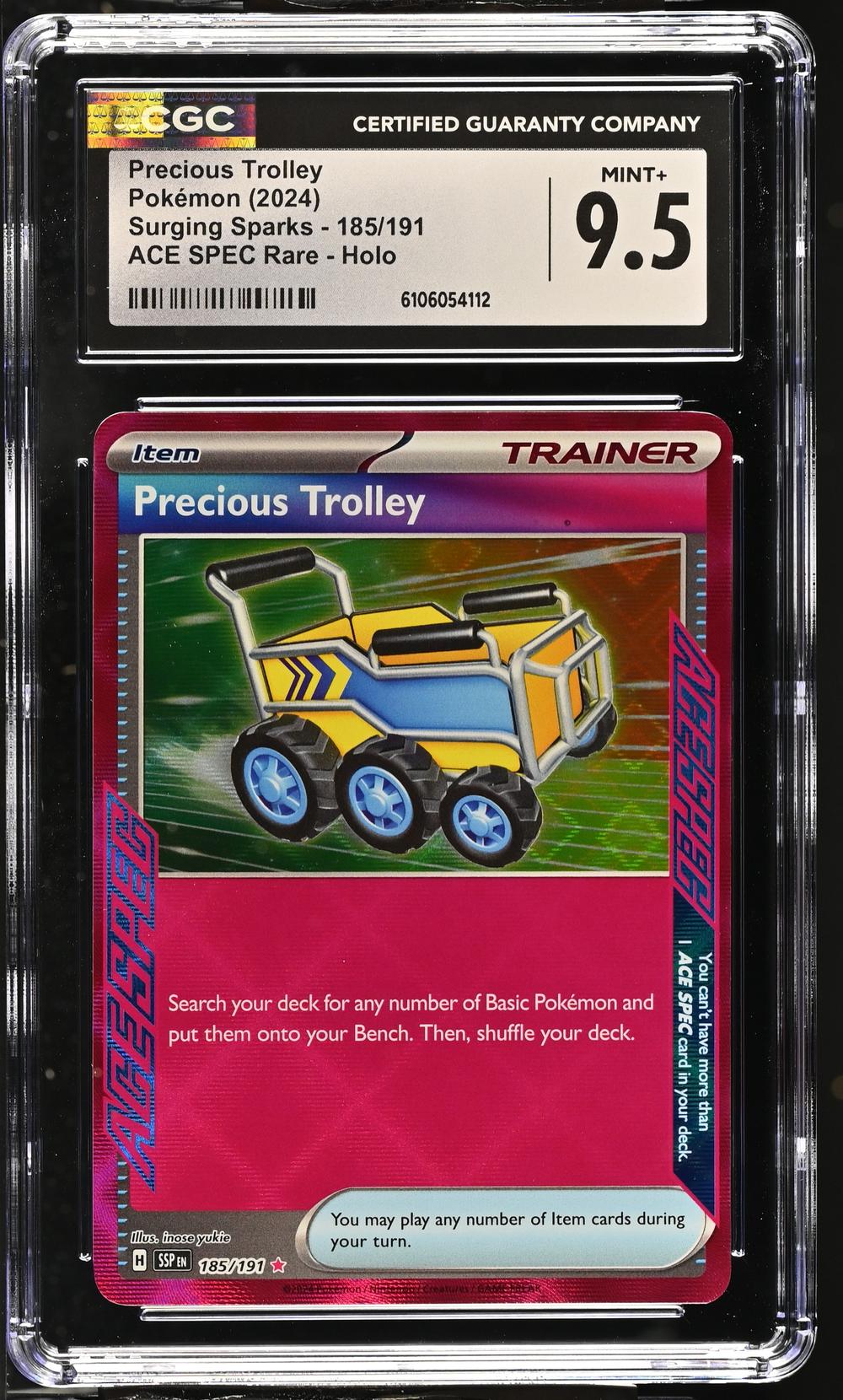 precious trolley pokemon card price Precious Trolley 185 - Holofoil SV08 Surging Sparks