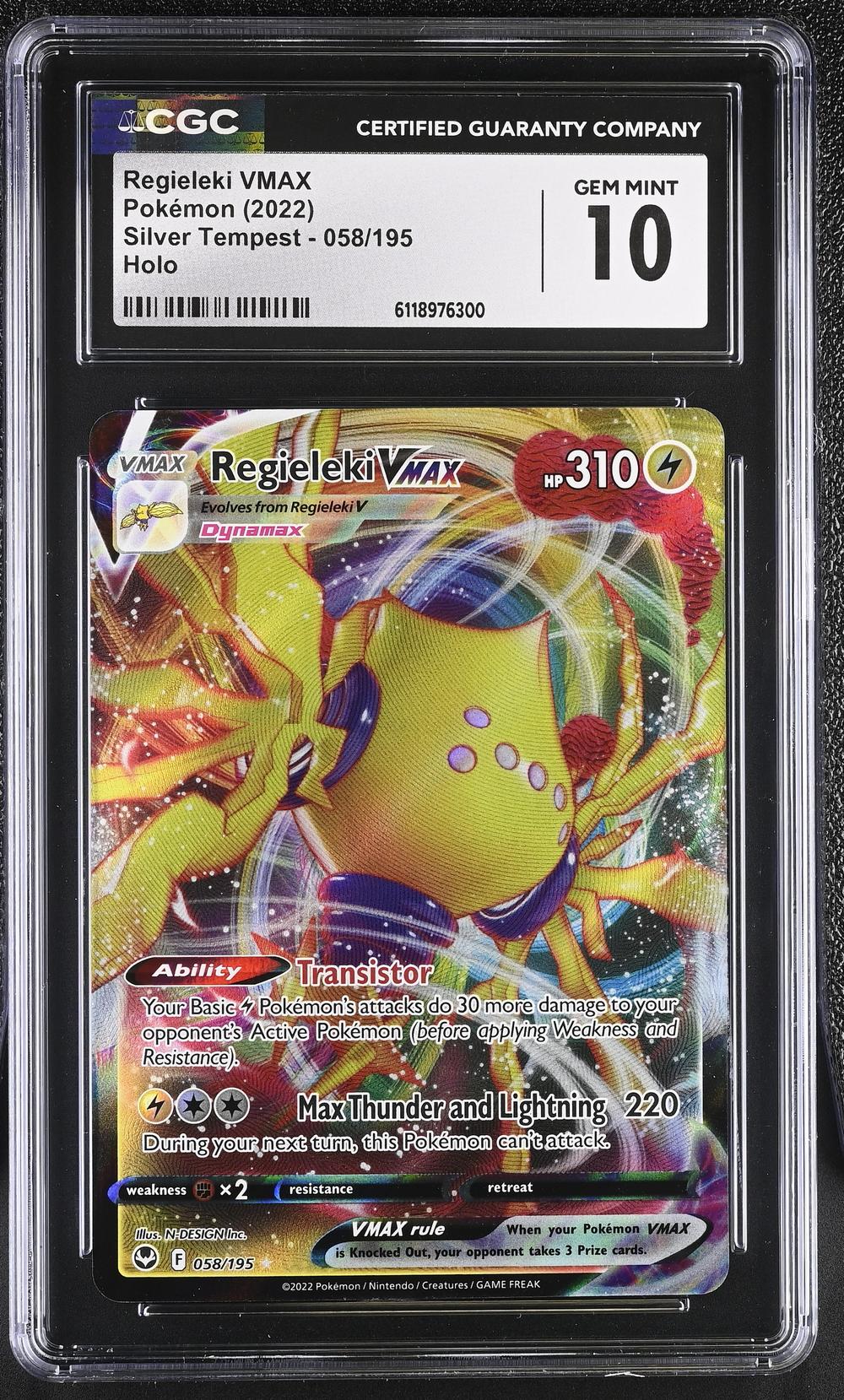 regieleki vmax pokemon card price 2022 Evolves from Regieleki V Type Regieleki VMAX Secret - SWSH12: