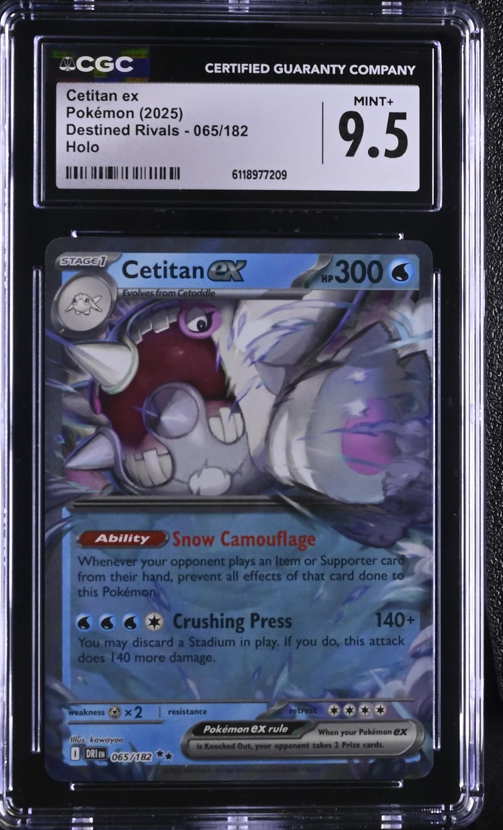 cetitan pokemon card holographic (201/191) PokeGuard holofoil pattern or surface detail) Cetitan 060 SV01 Scarlet &