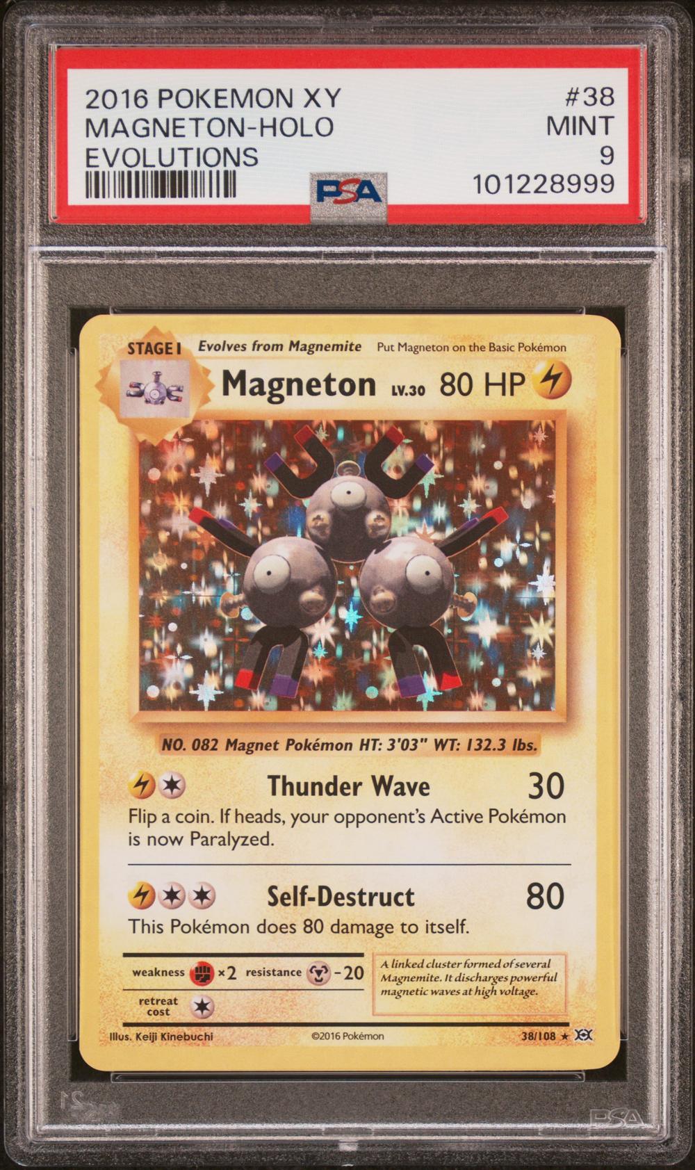 magneton pokemon card 2016 Pokemon Magneton 38/108 HOLO (2016) PSA 9