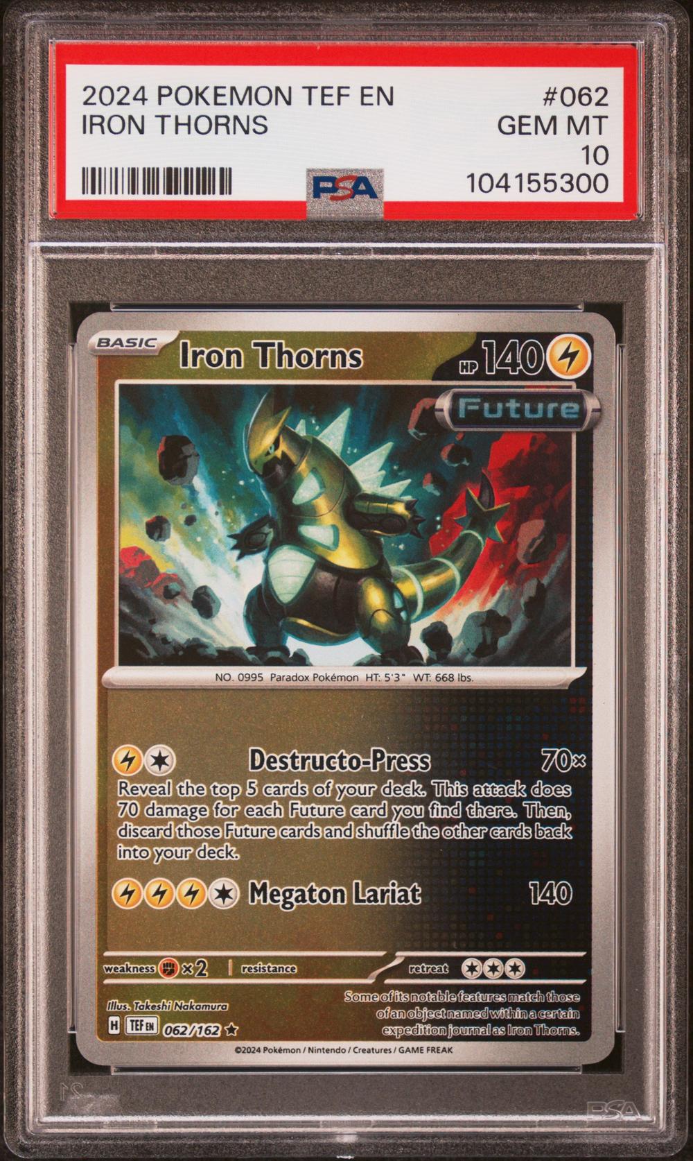 iron thorns pokemon card Shop [Traditional Chinese] ex / ex 056/187 RR SV8aF  TCGHOBBY Fighting x2 Retreat Cost Scarlet & Violet Promo SVP098