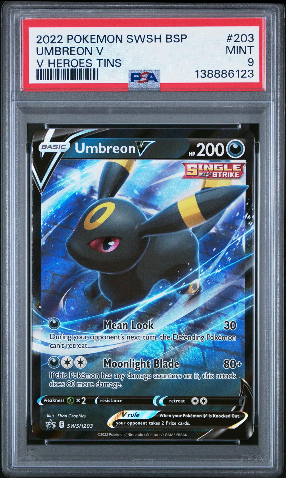 umbreon v pokemon card price - 189/203 - PSA 9 - Alt Art - Evolving Skies - your opponent takes 2 Prize cards. 2022 Pokemon Sword & Shield