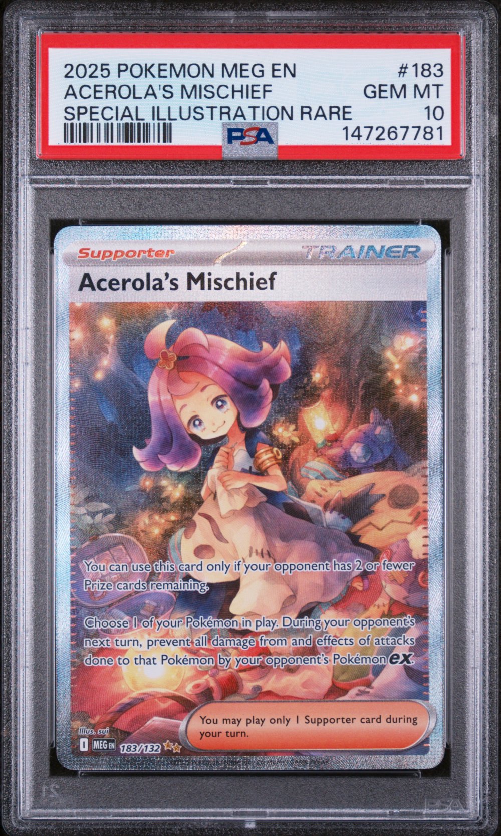 Acerola's Mischief, PSA 10 GEM MINT