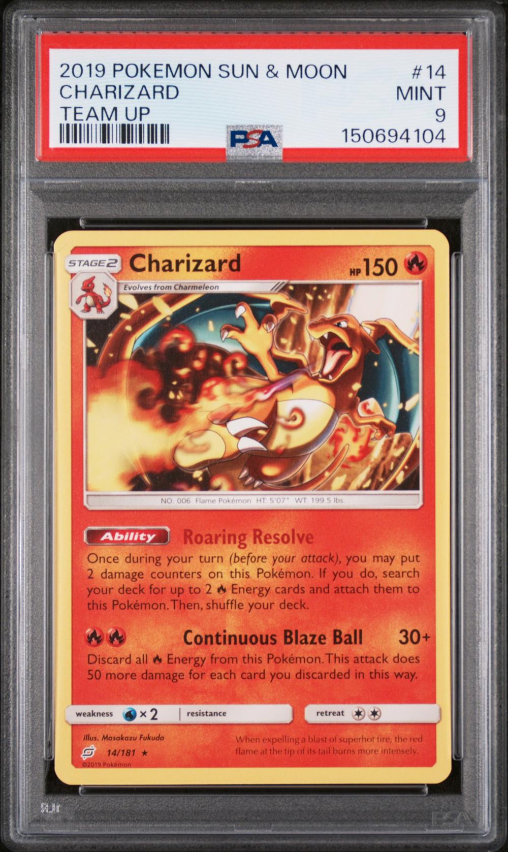 2019 charizard pokemon card Graded: Reshiram & GX 20/214 Unbroken Bonds (2019) Holo CGC 6 (You cant use more than 1 GX attack in a game.) Weakness Water 2 Retreat Cost 2019 Pokemon Sun & Moon