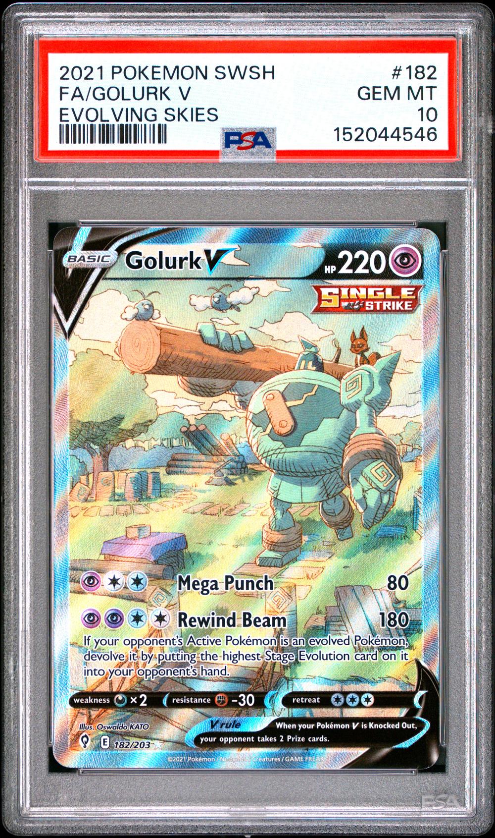 golurk v pokemon card value Golurk V Full Art - 181/203 - Evolving Skies