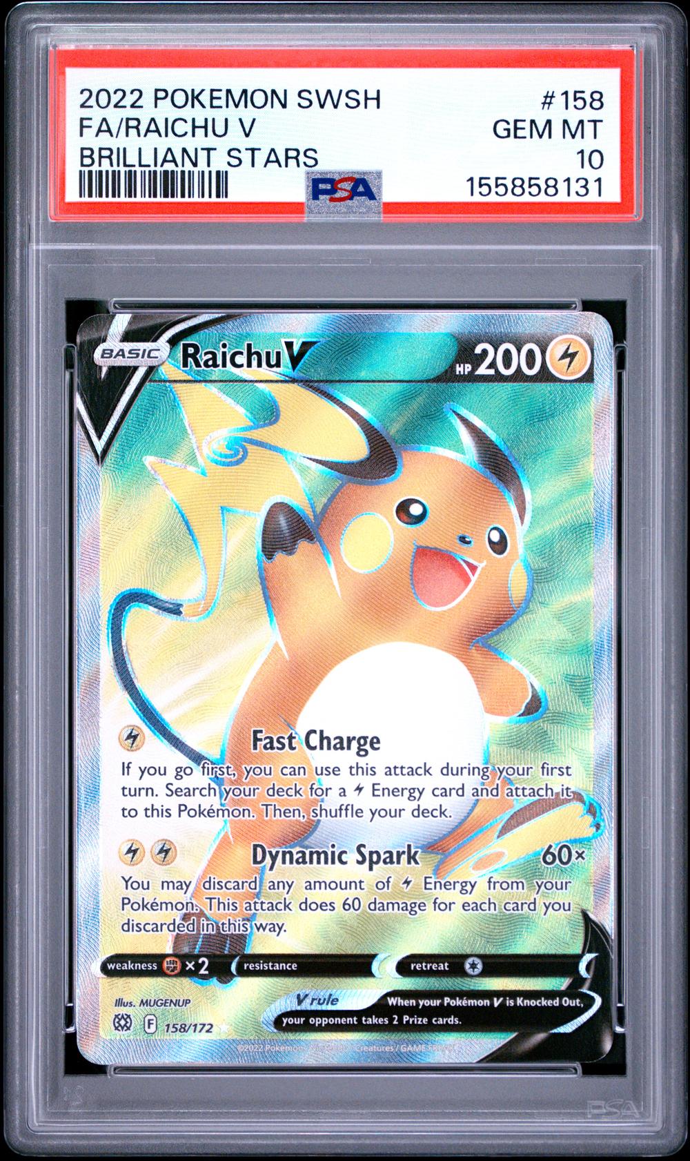raichu v pokemon card value 045/172 Brilliant Stars - Ultra Rare [Pokemon Card Game/[S9] Star Birth]Raichu