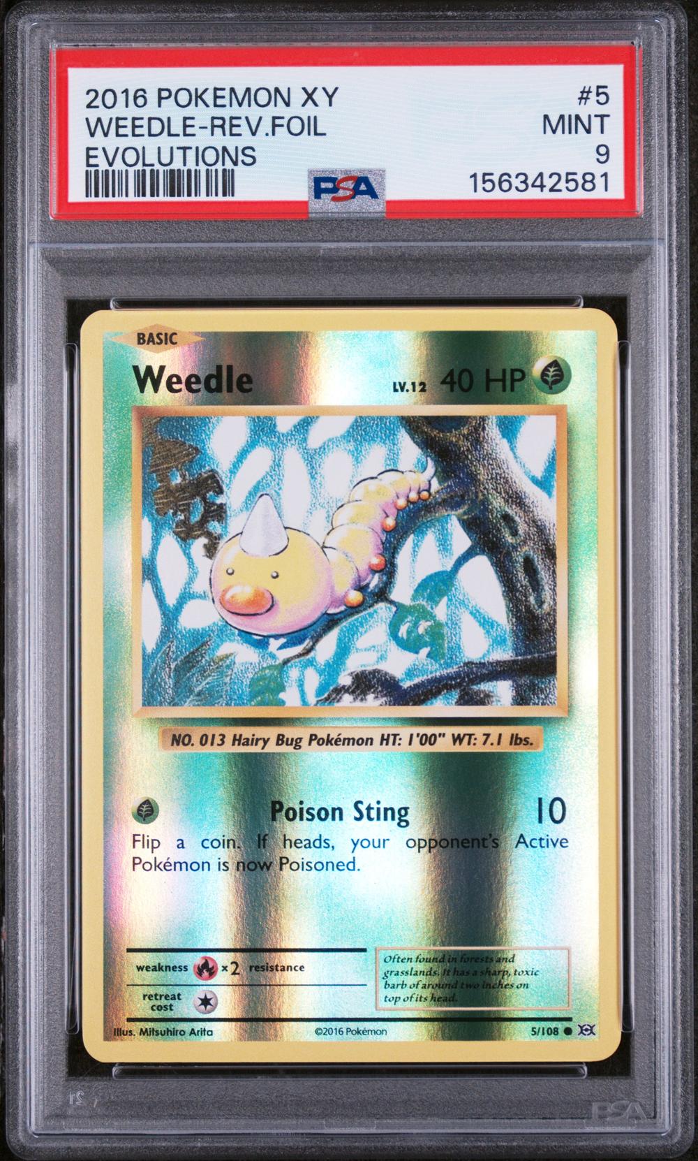 1995 weedle pokemon card value Weedle [1st Edition] #69 Prices | Pokemon Base Set