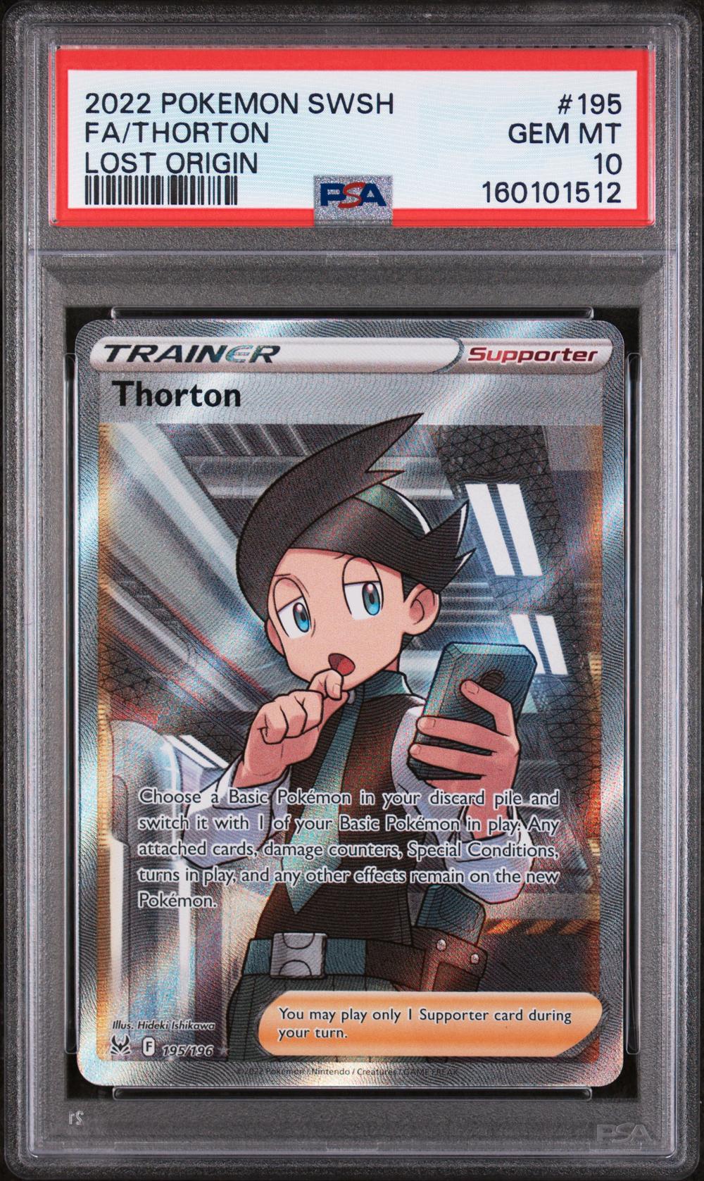 thorton pokemon card Thorton- 210/196 Lost Origin Rainbow Rare  Jarvvos taken of our stock. 2022 Thorton Full Art -