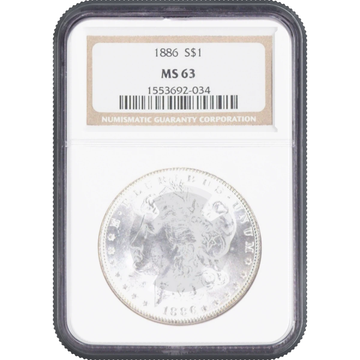 1886 One Dollar NGC MS63