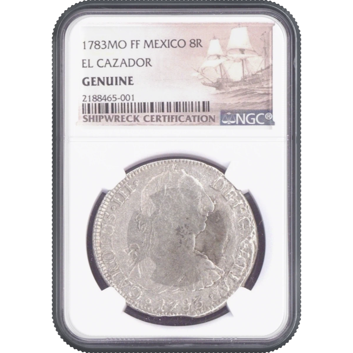 1783MO FF MEXICO 8R EL CAZADOR NGC GENUINE