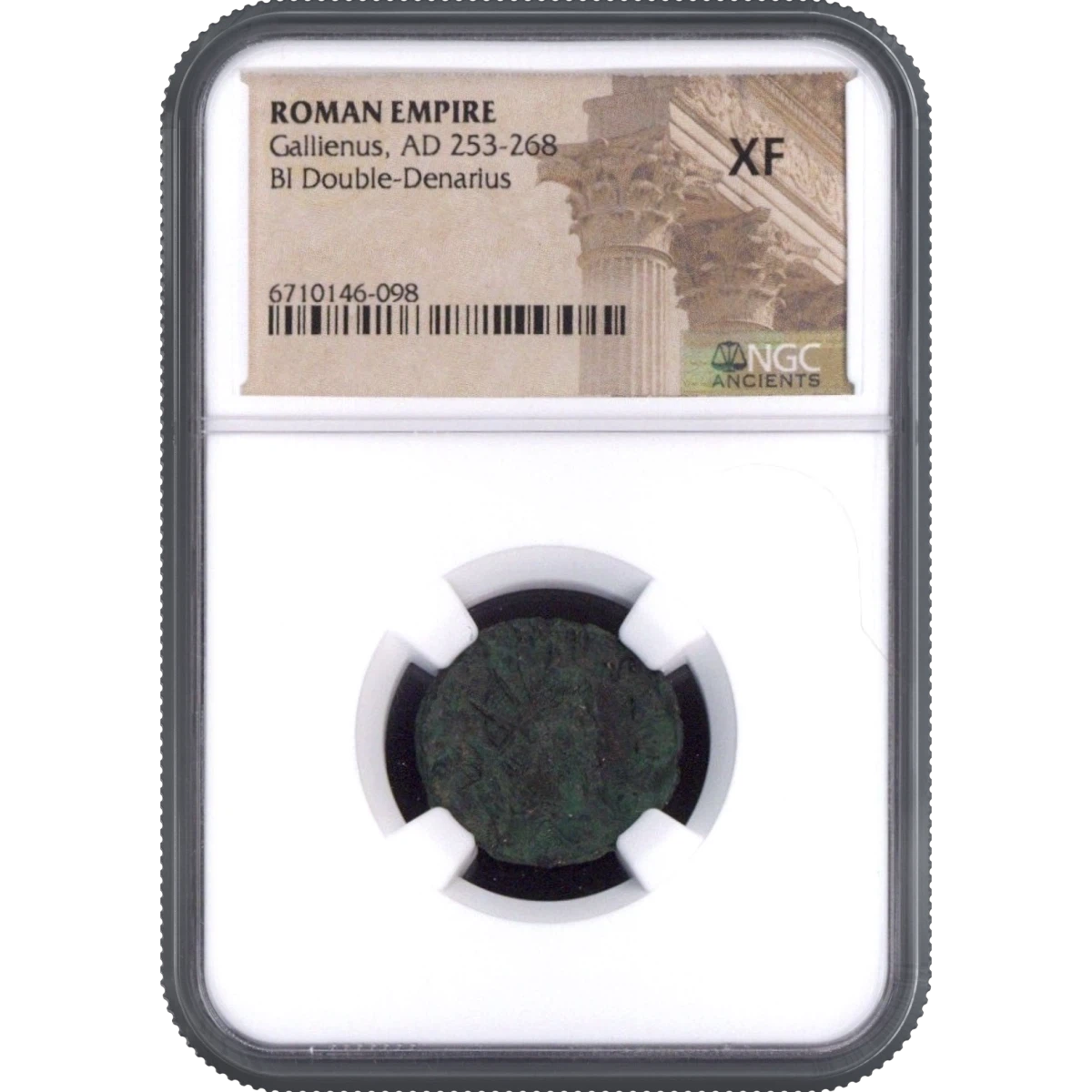 Gallienus, AD 253-268 ROMAN EMPIRE BI Double-Denarius NGC XF
